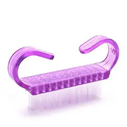 Nail Art Brush Portable Trumpet Horn Handle Nail Art Dust Cleaning Brush Manicure Pedicure Tool