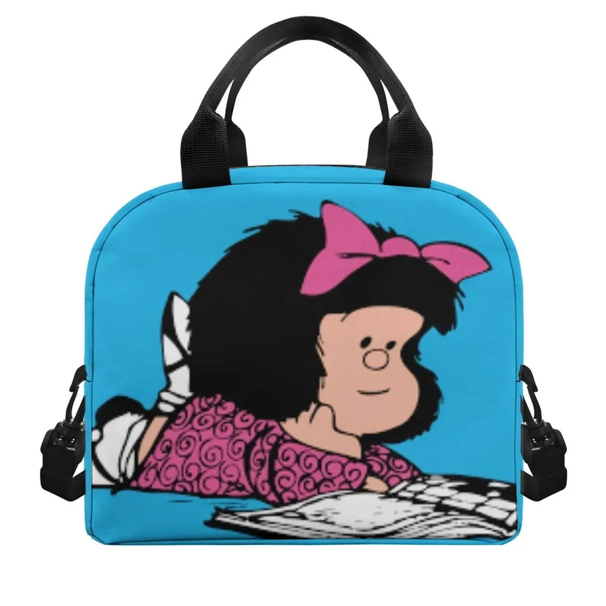 Thermal Lunch Bags for Children Mafalda Graphic Printing Portable Fridge Thermal Bag Utility Camping Travel