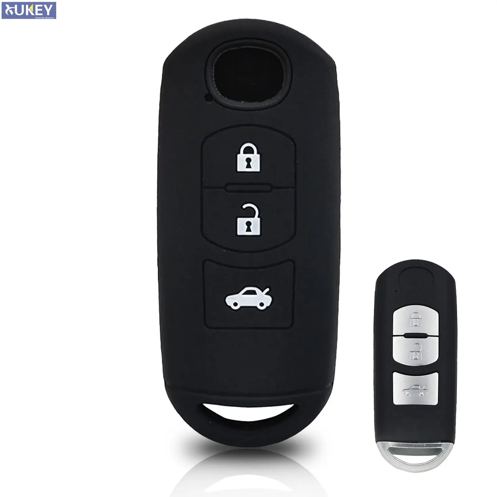 Silicone Key Case Smart Remote Car Key Cover Fob Protector Skin 3 Button For Mazda 2 3 5 6 8 Atenza CX5 CX-7 CX-9 Miata MX-5 RX