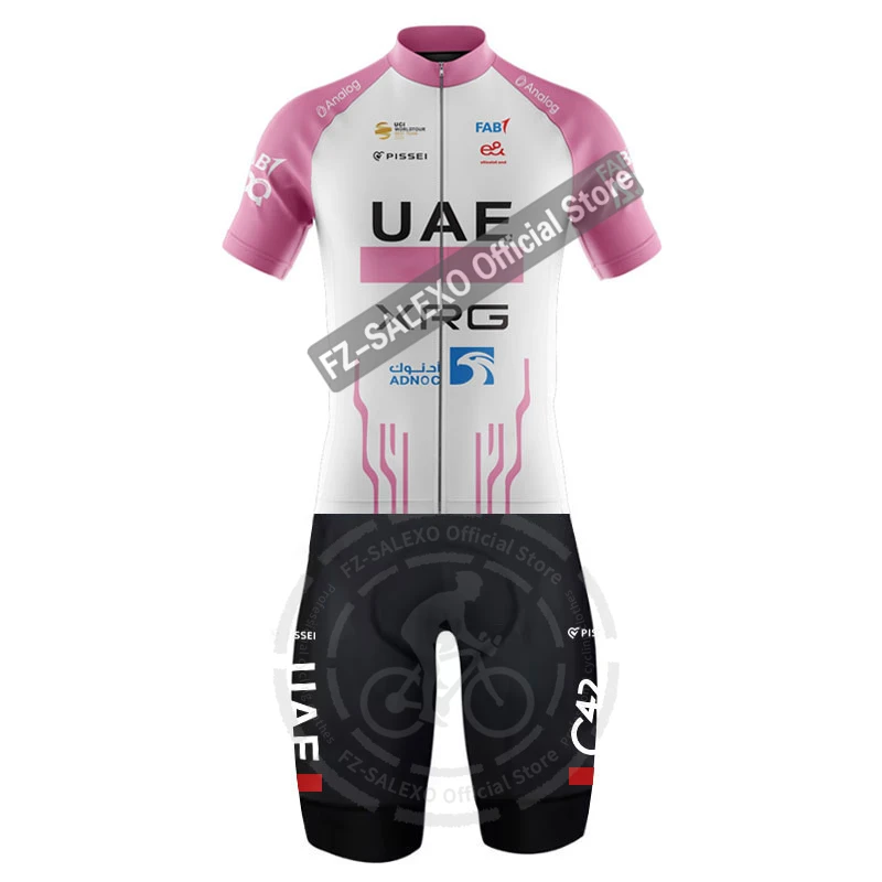 

UAE TEAM Bodysuit Cycling Set Men's Skinsuit Mountain Bike Uniform Jumpsuit Bicycle Clothing Suit Ropa Ciclismo Maillot Hombre