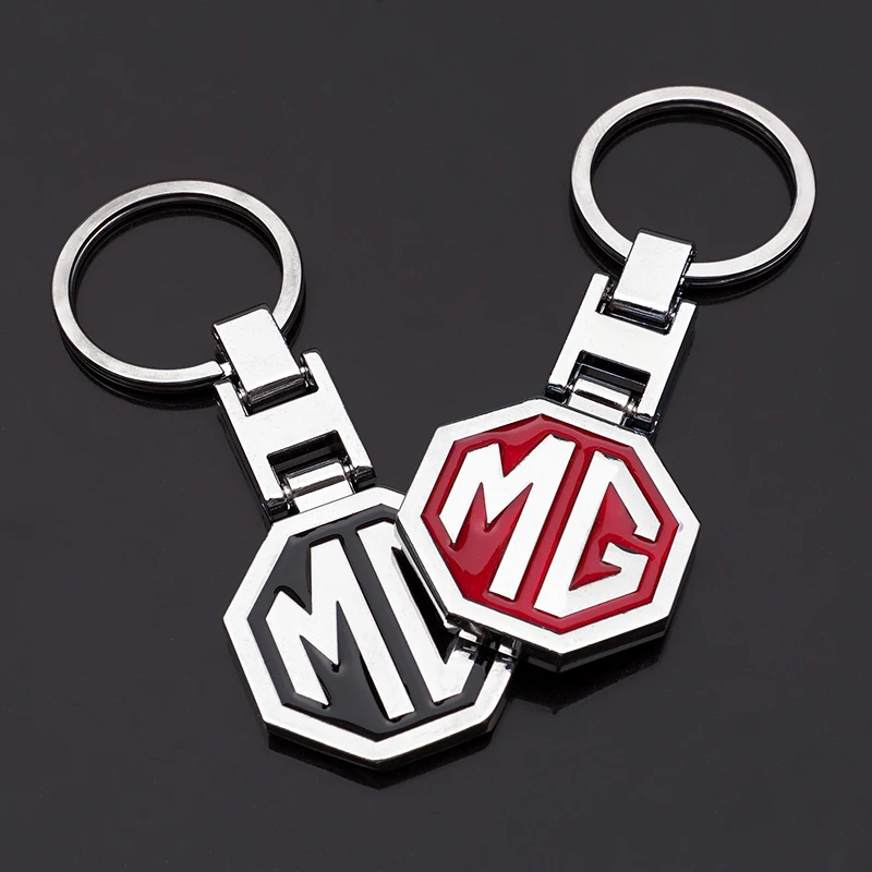 3D Metall MG Logo Schlüsselanhänger Auto-Innenausstattung Zubehör Für MG HS MG4 EV Cyber X MARVEL R ZS ES5 ONE Cyberster MG3 MG5 MG7