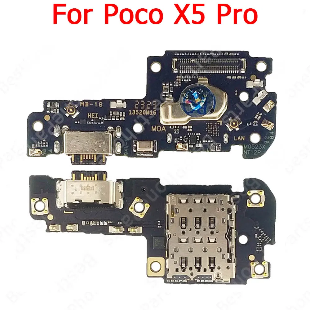 Charge Board For Xiaomi Poco X3 NFC X4 GT X5 Pro 5G Charging Port Usb Connector Pcb Dock Plate Mobile Phone Parts