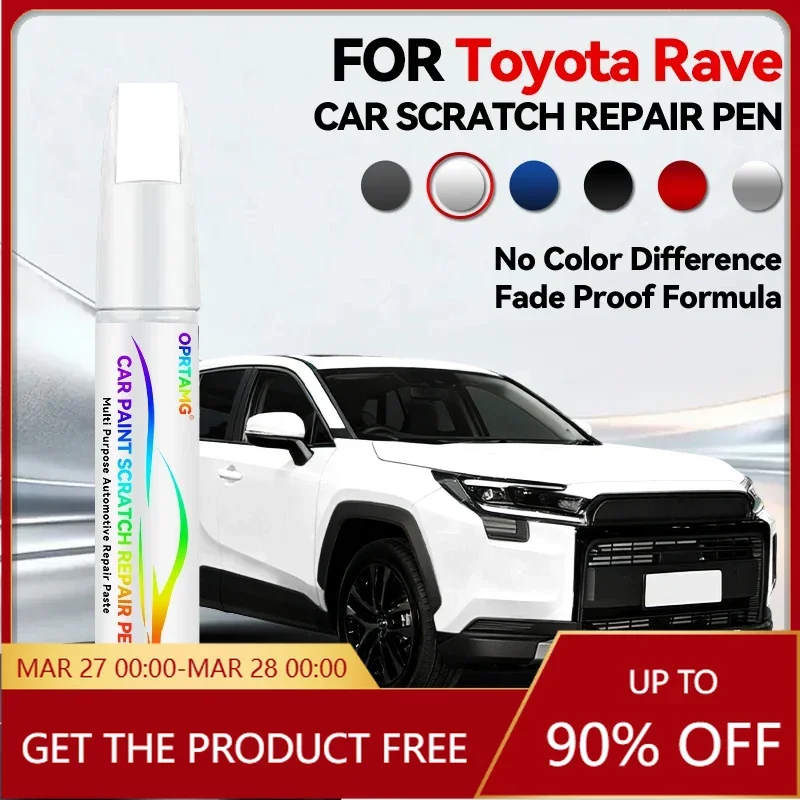 

Ручка-корректор для ремонта лакокрасочного покрытия автомобиля Toyota Rave 1990-2026, средство для удаления царапин, аксессуары для авто, черный, белый, серый, серебристый цвета