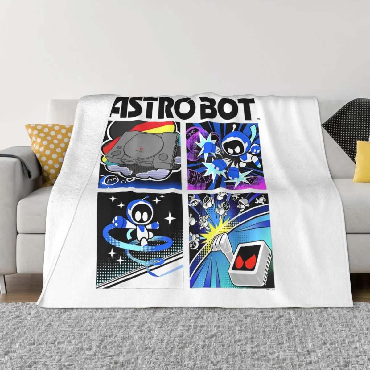 Astrobots Rescue Mission Space Warrior Blanket Fleece Decoration Portable Super Soft Throw Blankets for Home Couch Bedspread