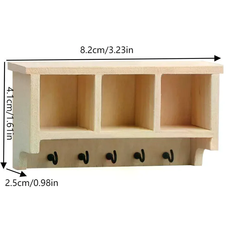 1/12 Puppenhaus Simulation Mini Wand Regal Hängen Rack Modell Puppenhaus Wohnzimmer Möbel Dekoration Puppen Haus Zubehör
