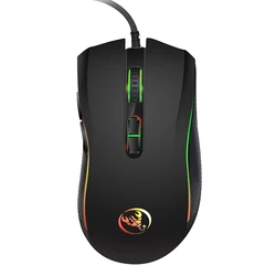 Mouse com fio para gamer, 7 botão, 3200dpi, led, óptico, usb, para computador, pc, novo