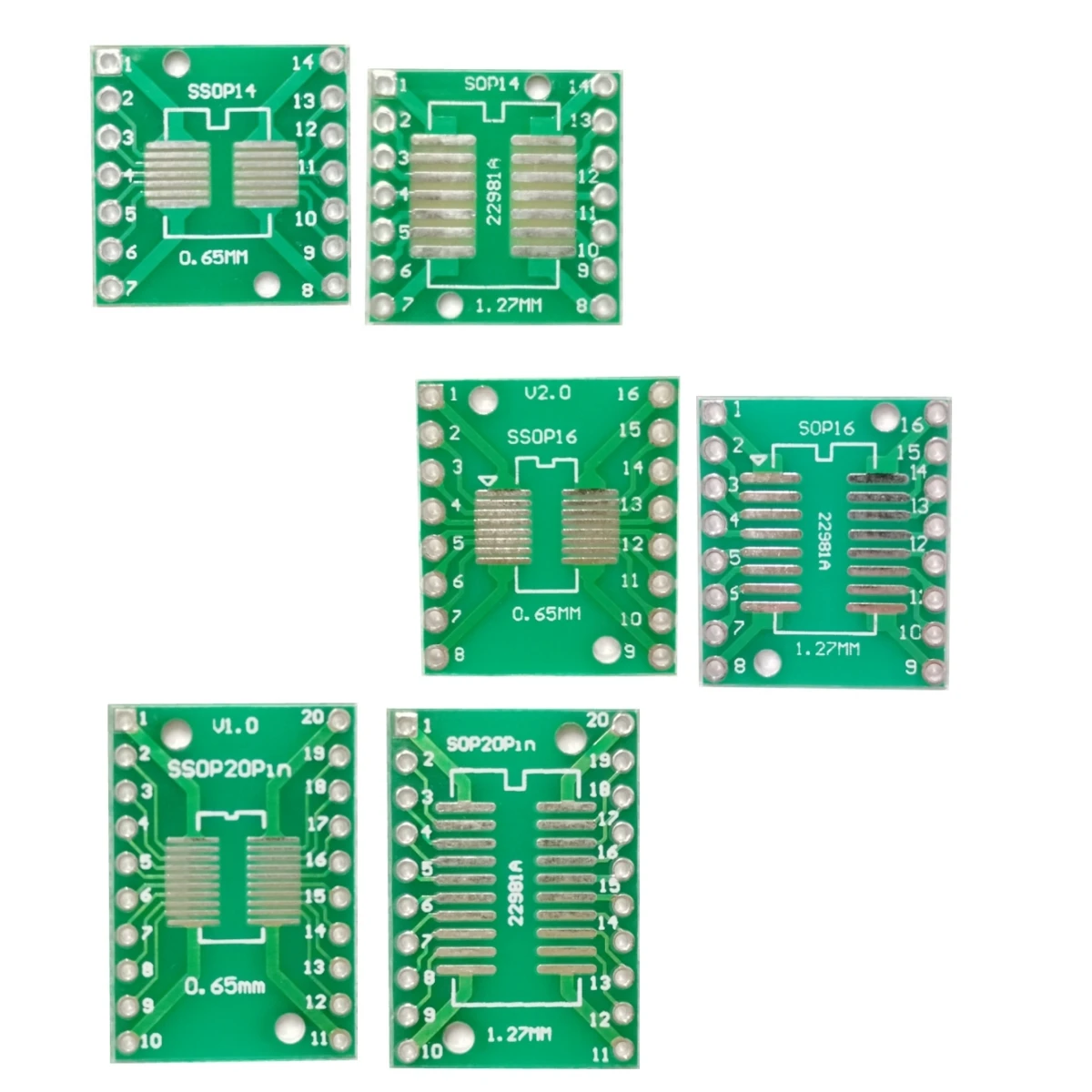 10pcs PCB Board SOP8 SOP14 SOP16 SOP20 SOP24 SOP28 QFP FQFP TQFP Turn To DIP Adapter Converter Plate TSSOP 8 14 16 20 24 28