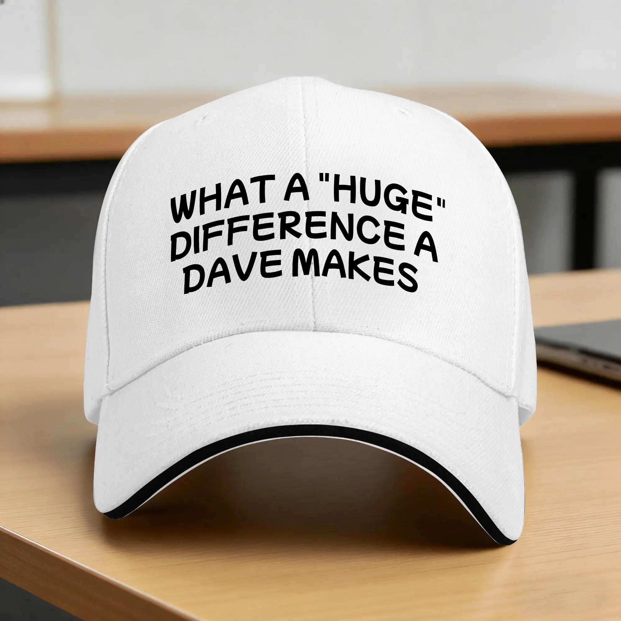 Summer Casual Baseball Cap What A Difference A Dave Makes Hunting Camping Trucker Hat For Men Adult Sun Visor Snapback Cap