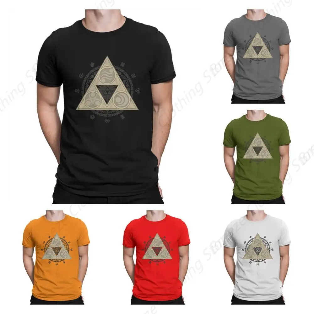

Balance T Shirts Men's Pure Cotton Creative T-Shirts Crew Neck Z-Zelda Tee Shirt Short Sleeve Clothes Original