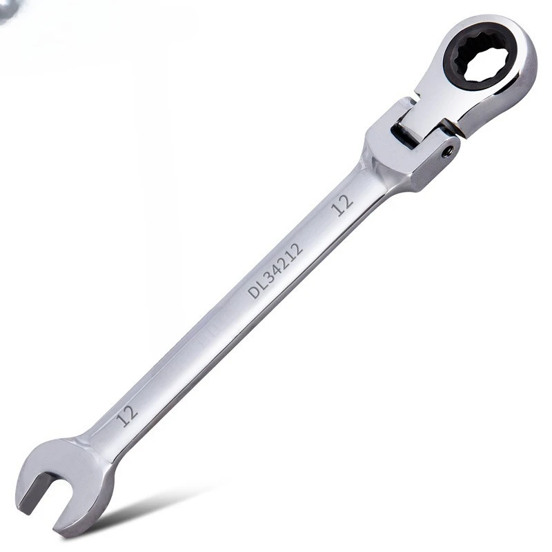 

DL34212 movable head ratchet wrench 12mm plum open dual-purpose gear twist
