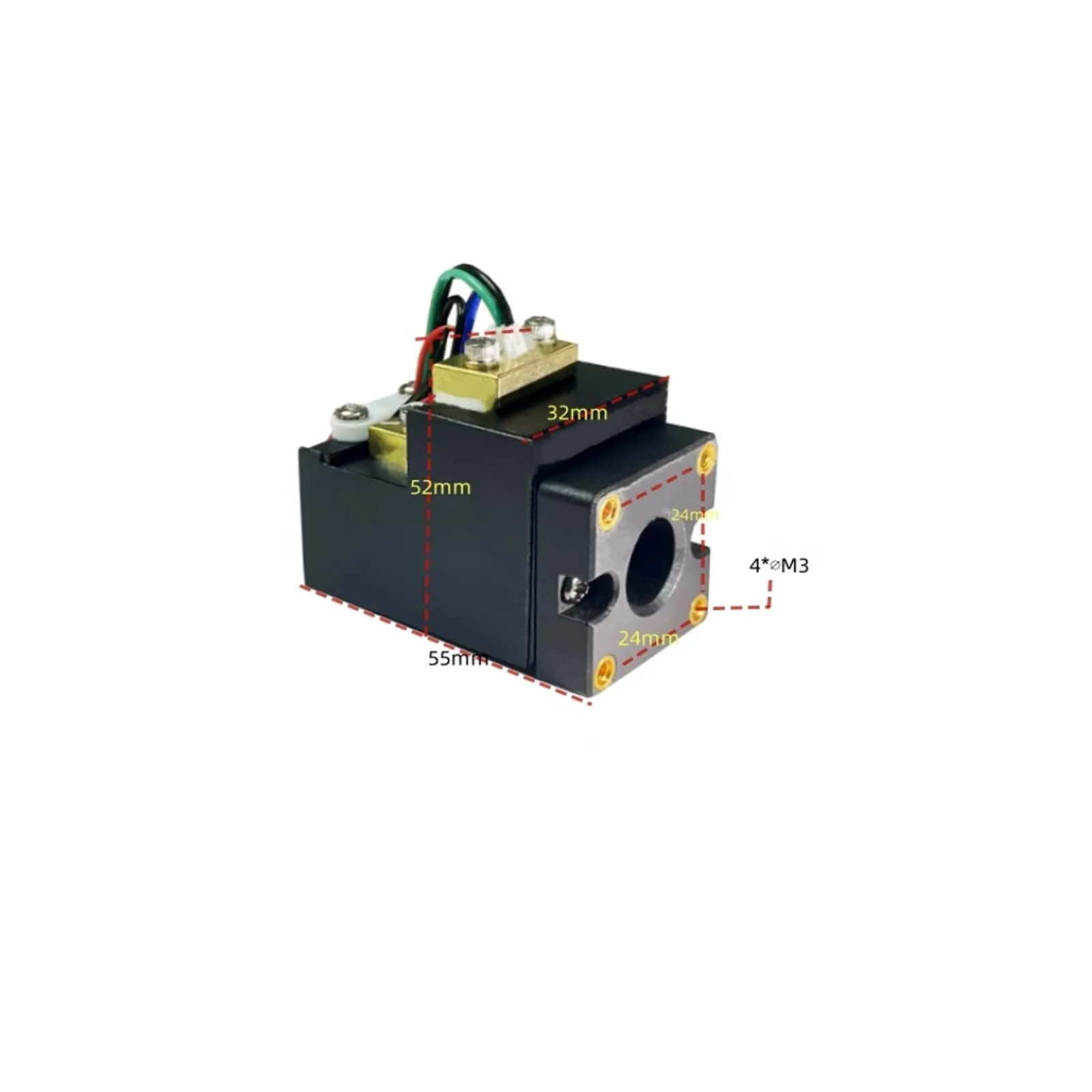 RGY 200mW Yellow Laser Module Synthesizes Golden Light For Scientific Research