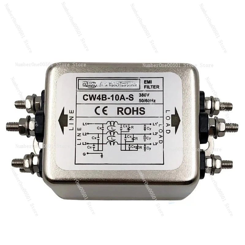 

Taiwan EMI purificazione filtro di alimentazione CW4B 10A 20A 30A trifase trifase S Anti-interferenza AC 380V