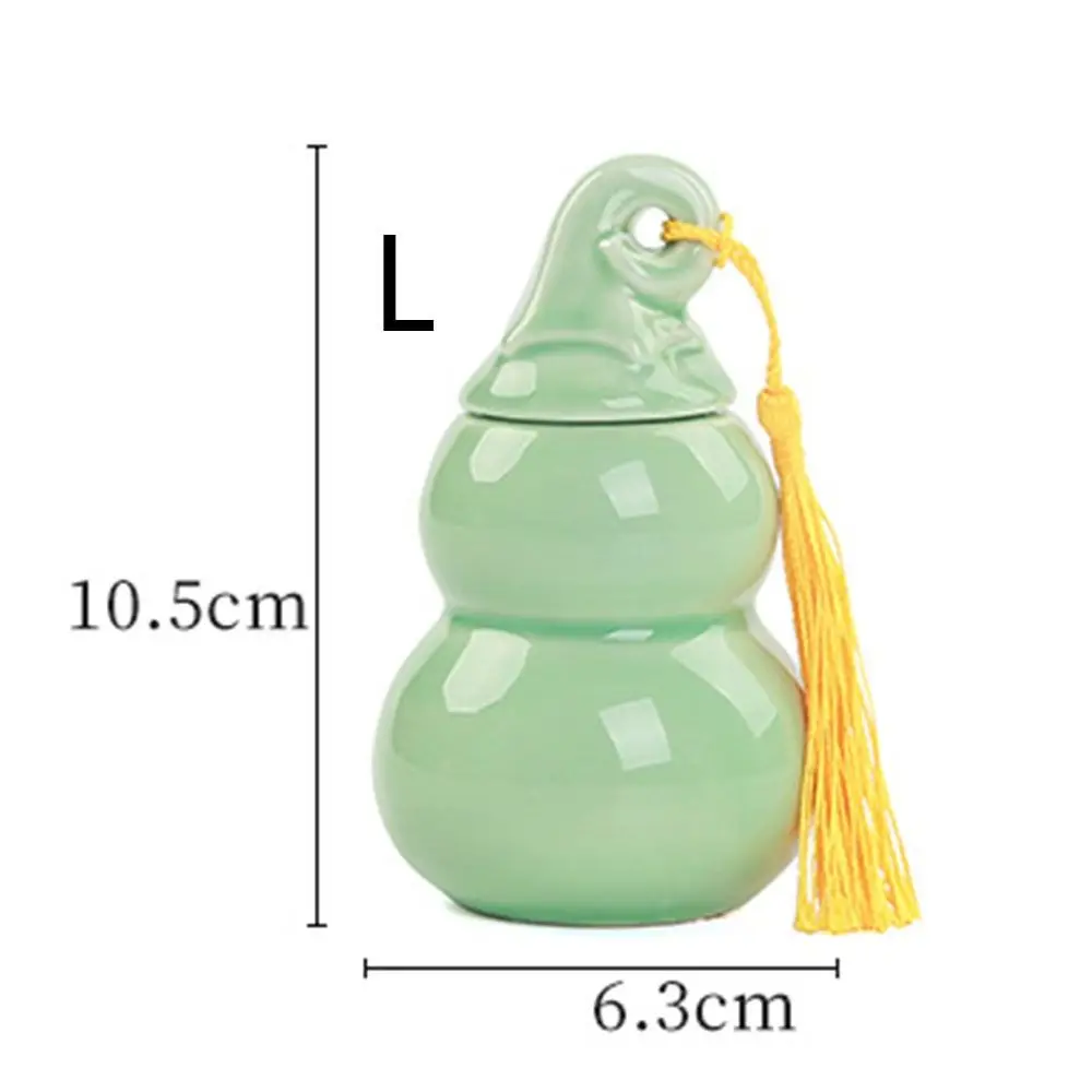 Caixa de comprimidos de cerâmica para viagem, cabaça hermética, organizador selado, jarra vazia, mini estojo de comprimidos masculino