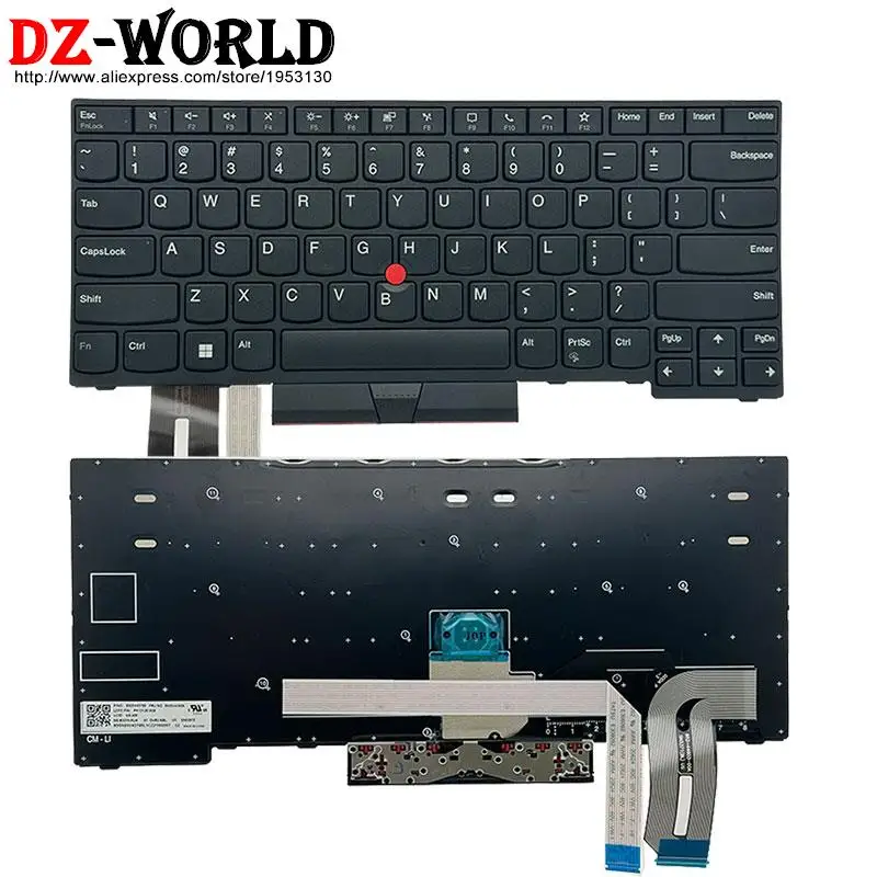 US English Keyboard For Lenovo Thinkpad E480 E485 E490 E495 T480S