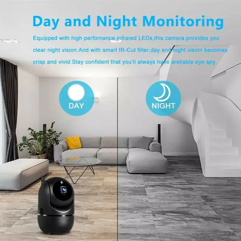 Ycc365 Plus 1080P HD กล้อง IP WiFi กล้องติดตามอัตโนมัติ Baby Monitor Night Vision Security กล้องเฝ้าระวังบ้าน