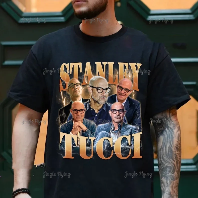 Винтажная Футболка со графическим принтом Stanley Tucci, свитшот, хлопковая футболка унисекс
