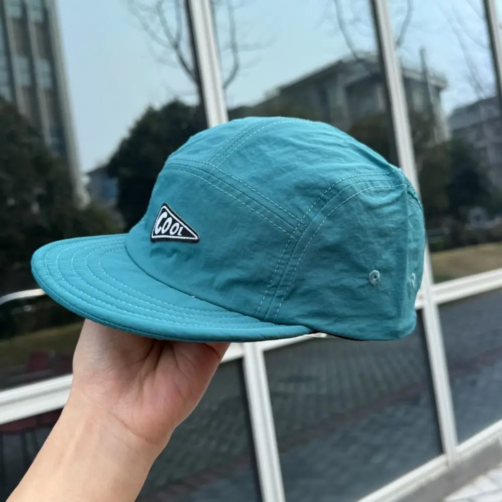 chapeu-de-beisebol-de-aba-curta-estilo-coreano-retro-de-secagem-rapida-algodao-carta-bone-de-beisebol-cor-solida-protetor-solar-bone-de-pico-feminino