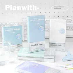 Planwith Annual Notebook 2026 Planner Annual Year Monthly Weekly Daily Plan Journal Day Organization Agenda Office Supplies
