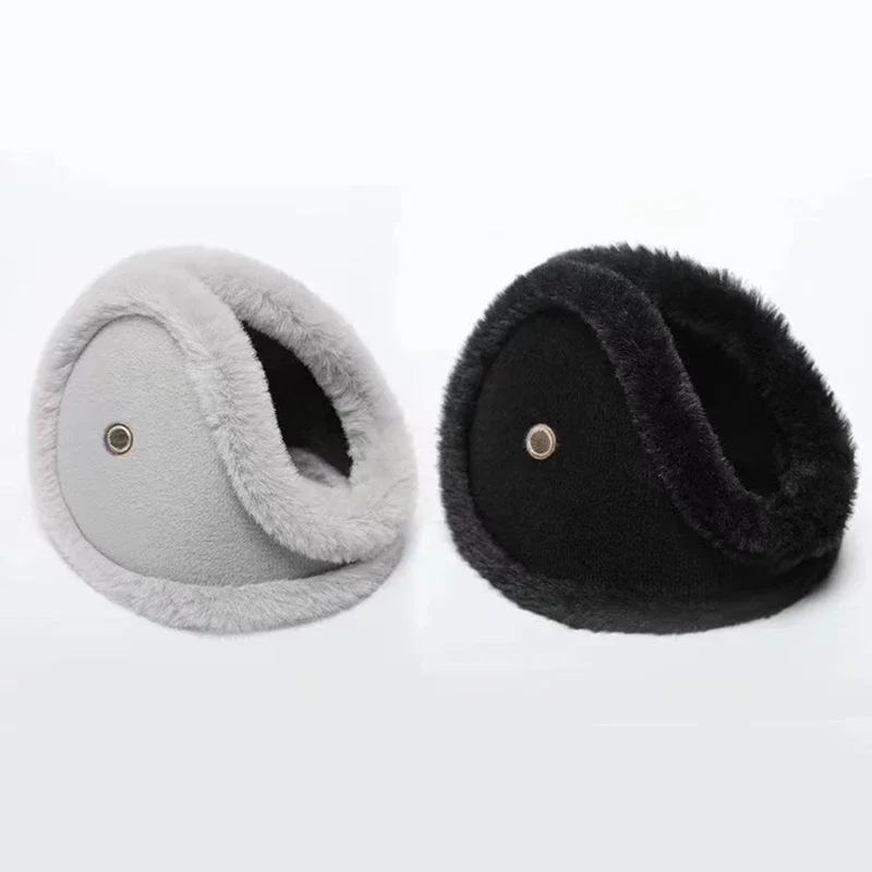 Orejeras de terciopelo gruesas y cálidas para invierno, forro polar para ciclismo al aire libre, Protector de orejas para hombres y mujeres, orejeras suaves de felpa, máscara con auricular