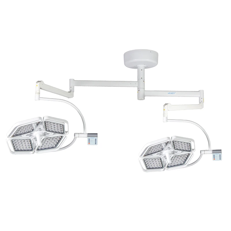 CE ISO Approved Hospital Equipment Dual 160000 Lux Illumination Adjustable Shadowless Promotional Price LED Operating Lamp