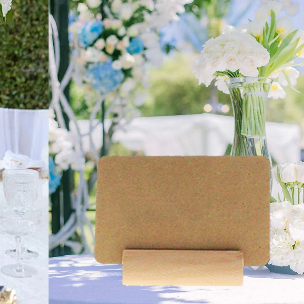 40 قطعة حامل رقم الجدول الخشبي لتزيين حفلات الزفاف ، بطاقات خشبية كليب مذكرة حامل بطاقة المقعد دعم عرض المشبك