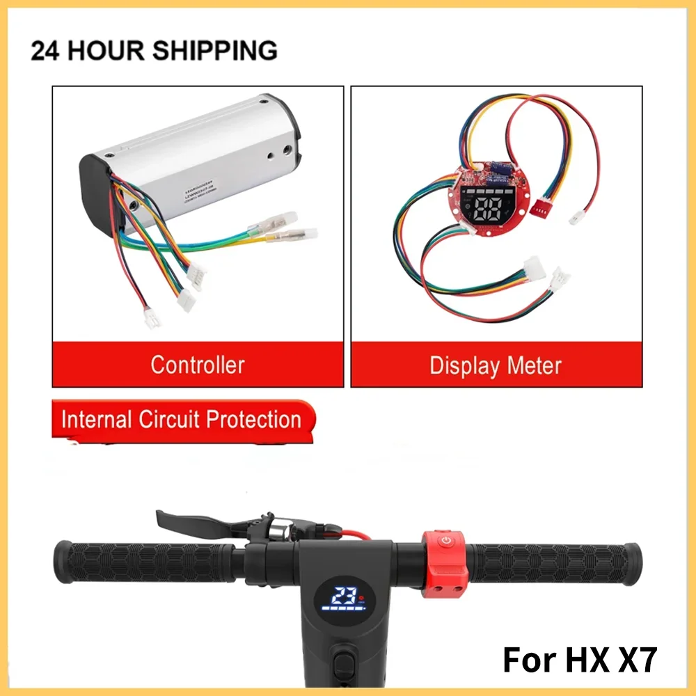 

Электрический скутер 36 В 20 А, контроллер двигателя и панель дисплея приборной панели, комплект регулятора скорости Ser для аксессуаров HX X7