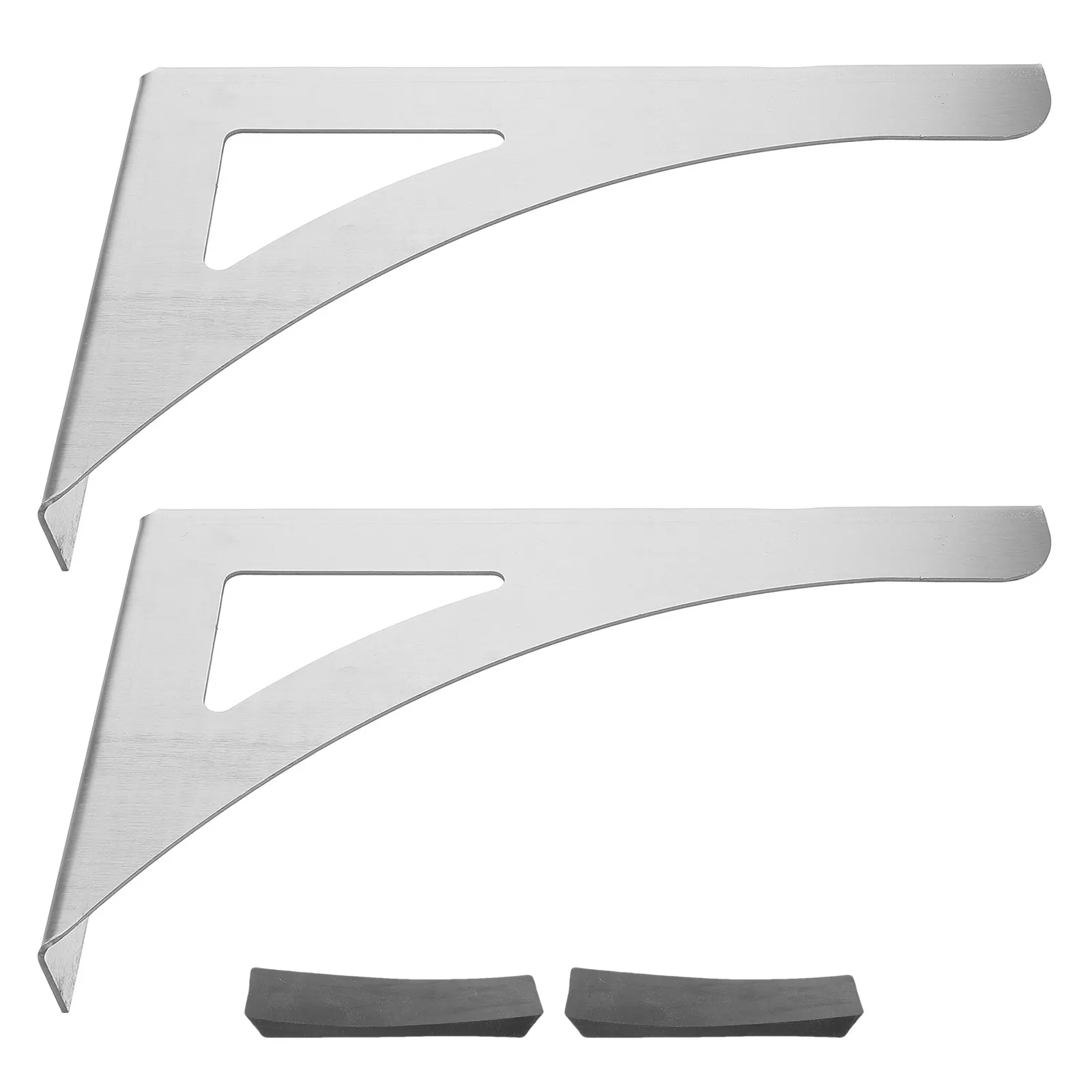 1Pair Water Heater Bracket Stainless Steel Support Stand Compatible Hollow Universal Walls Stable Wall Mount Holder for Electric