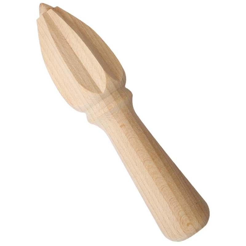 Beech Lemon Juicer Manual Solid Wood Lemon Cone Juicer Orange Lemon Lemon Juice Squeezing Tool-A27I