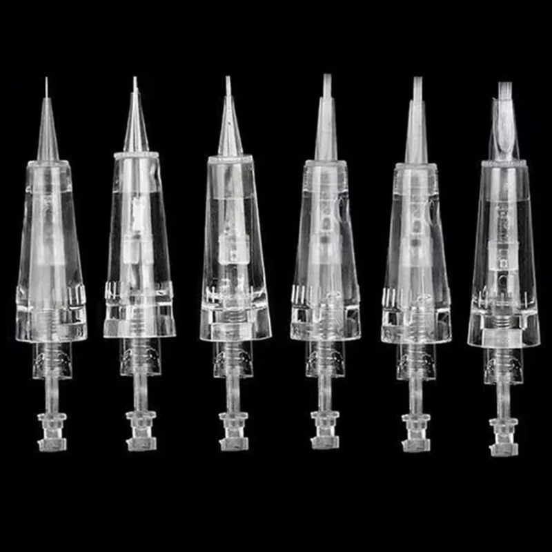 20/50pcs Disposable Sterilized Permanent Makeup Needle Cartridge for Eyebrow Lip Tattoo Needles Compatible with PMU Pen Machine
