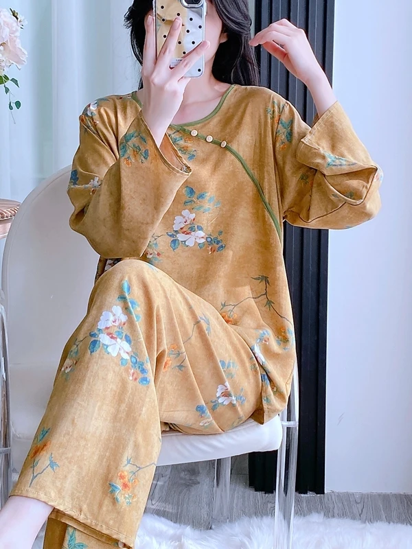 nova-roupa-de-dormir-feminina-estilo-chines-em-seda-de-algodao-manga-longa-fina-e-solta-para-primavera-e-verao