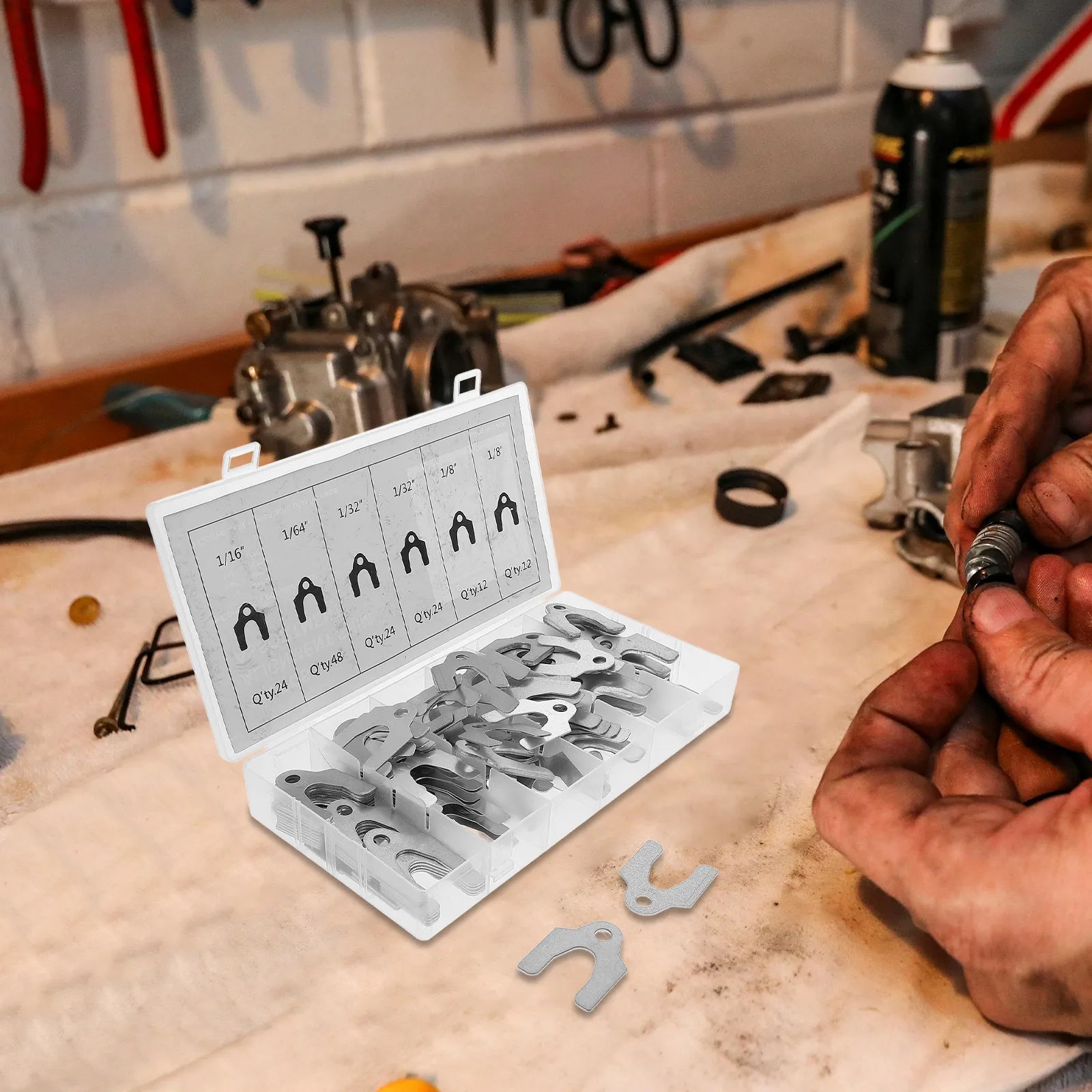 

Набор из 144 шимов для регулировки развал-схождения автомобиля, 1/16 дюйма