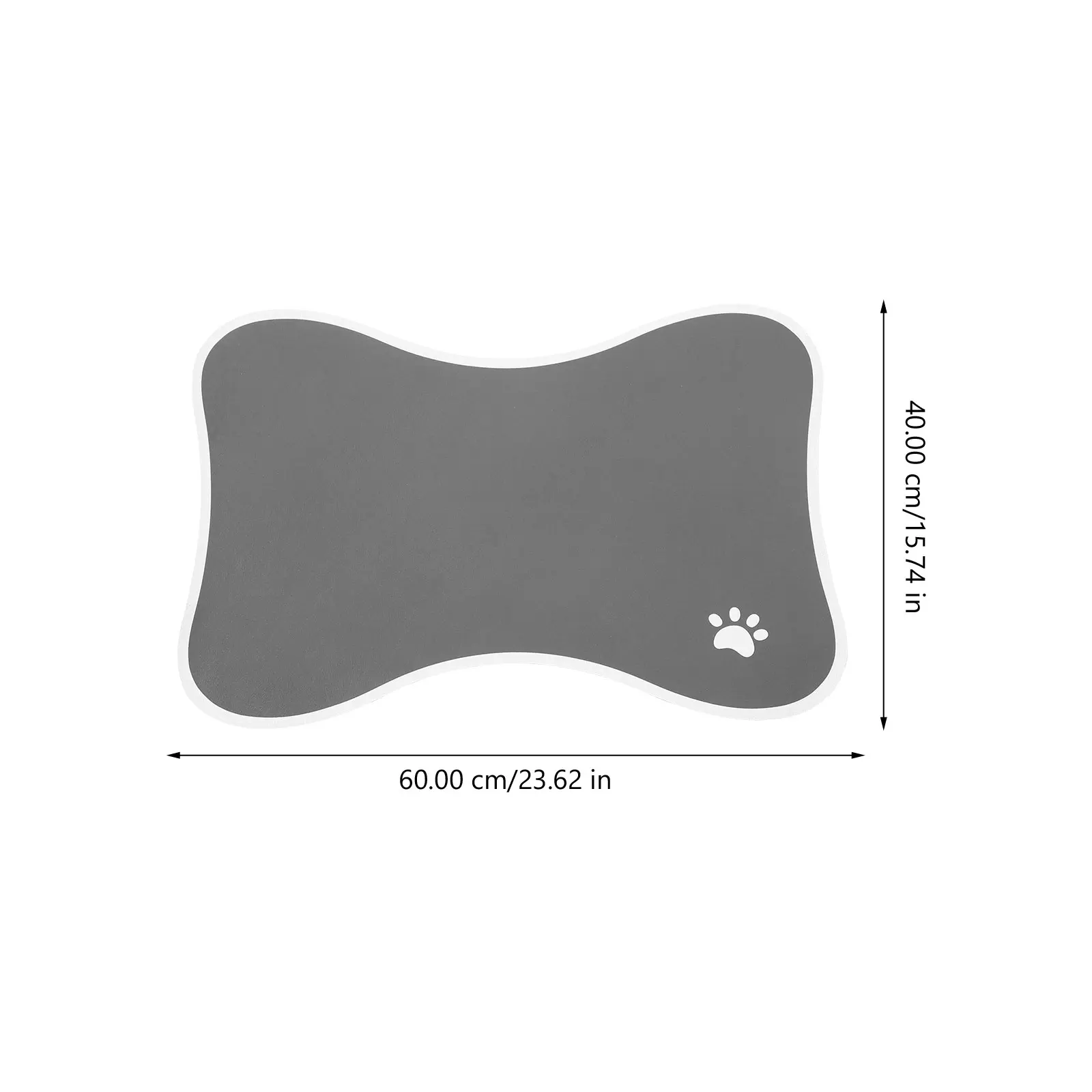

Absorbent Feeding For Dog Cat Bowl Reusable Water-Proof Floor Cleaner Thick Mat Large Small Bone Shaped Anti-Leak Cushion For