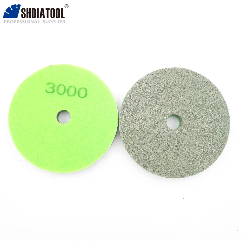 DIATOOL 10 adet/pk 4 inç Sünger Yumuşak Taş Mermer Için Parlatma Pedleri Taş Zımpara Disk Yapay Taş Mozaik çapı 100mm