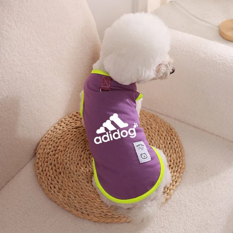 Mesh Pet Dog Clothes Summer Cool Thin Dog Vest For Small And Medium Chihuahua French Bulldog Pure Cotton T-shirt Perro Clothing