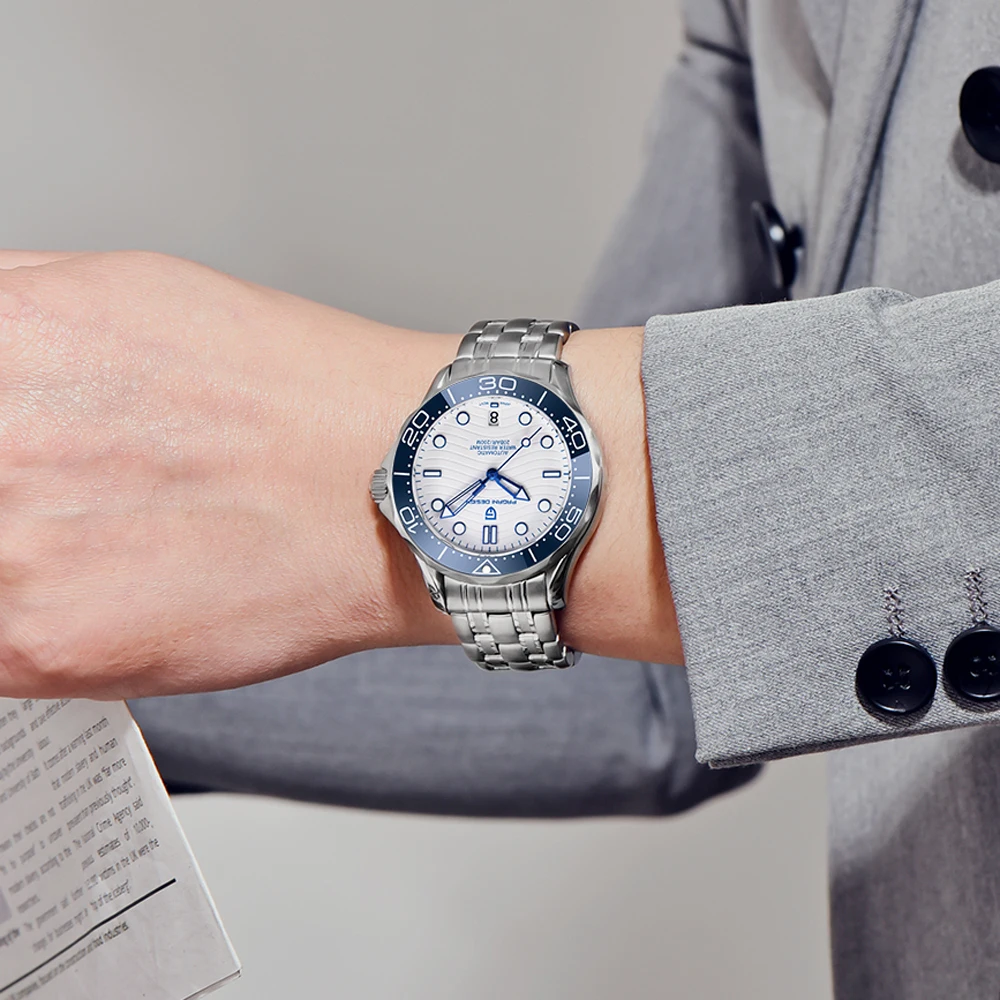 PAGANI DESIGN 2024 New NH35 Mechanical Watch Mens Watches Automatic Winding Sapphire 007 Series Sapphire Mirror Waterproof Clock