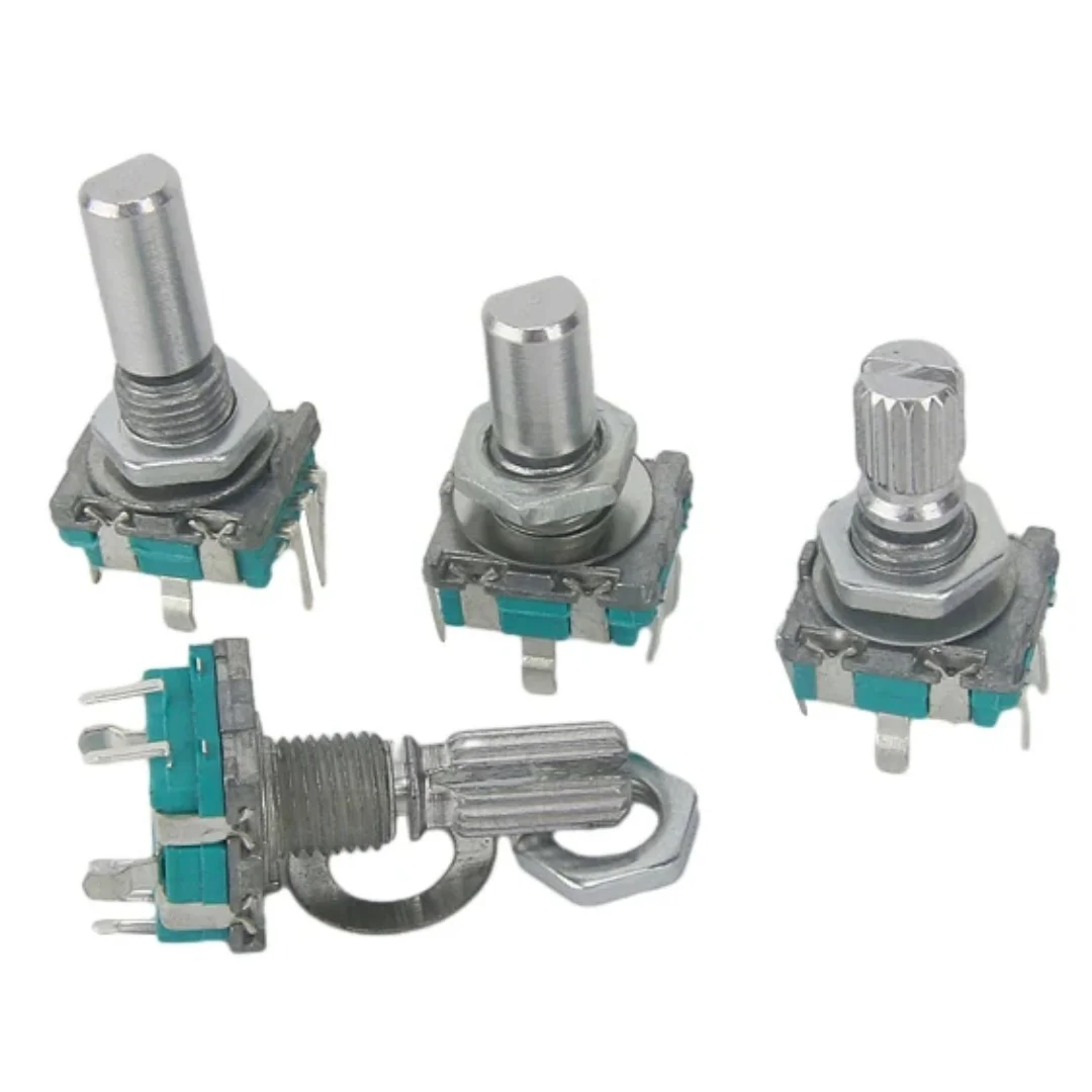 1/3/5pcs Rotary encoder length 15/20MM EC11 360 degree 5-pin 20 stop point digital potentiometer with knob cover