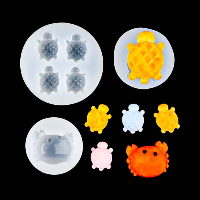 1Pc Turtle Mold Silicone Mold For Turtle Making Reusable Turtle Resin Epoxy Mould Casting Molds DIY Silicone Mould