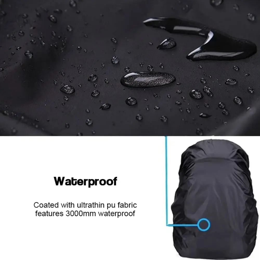 Accessories 190D Polyester Backpack Rain Cover Blue Black 35L 45L 60L 70L Bag Cover Reusable Waterproof Rain Cover