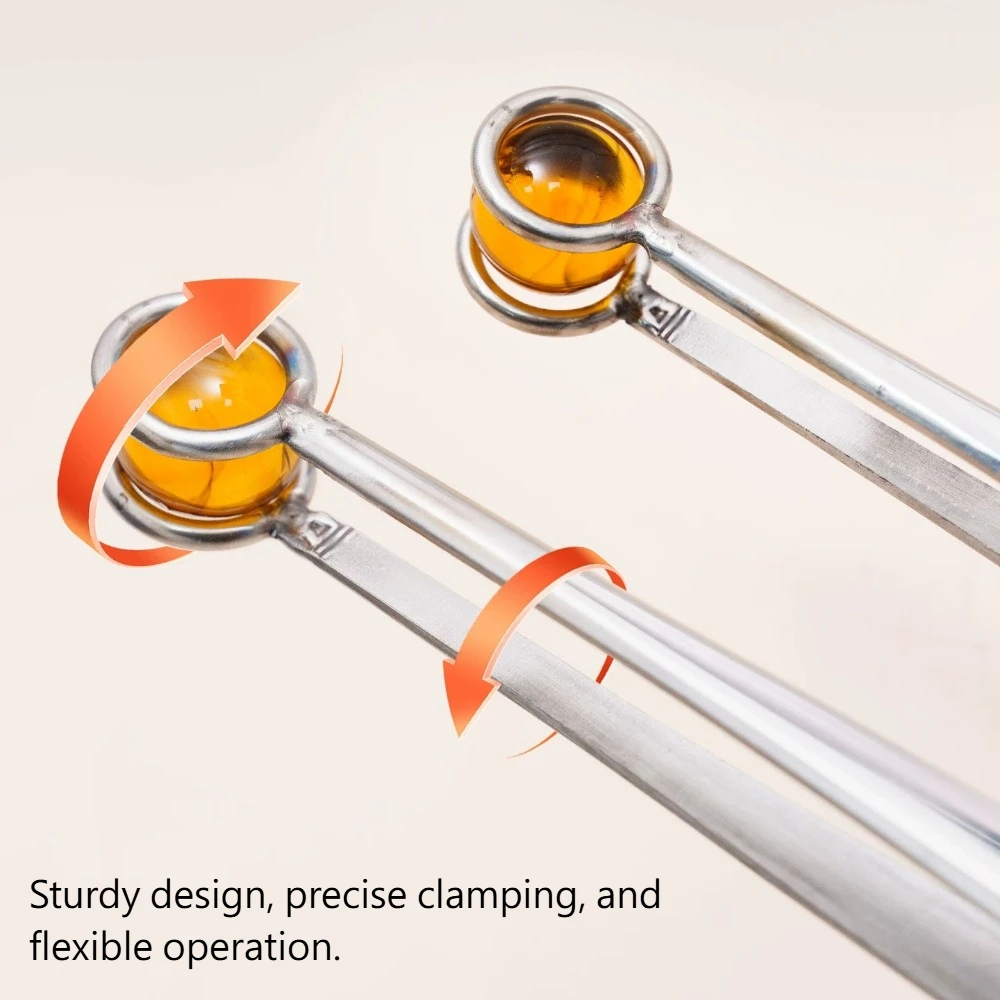 Glassblowing Egg Ball Tweezers, Glass Bead Tweezers, Stainless Steel Glassblowing DIY Ball Tweezers