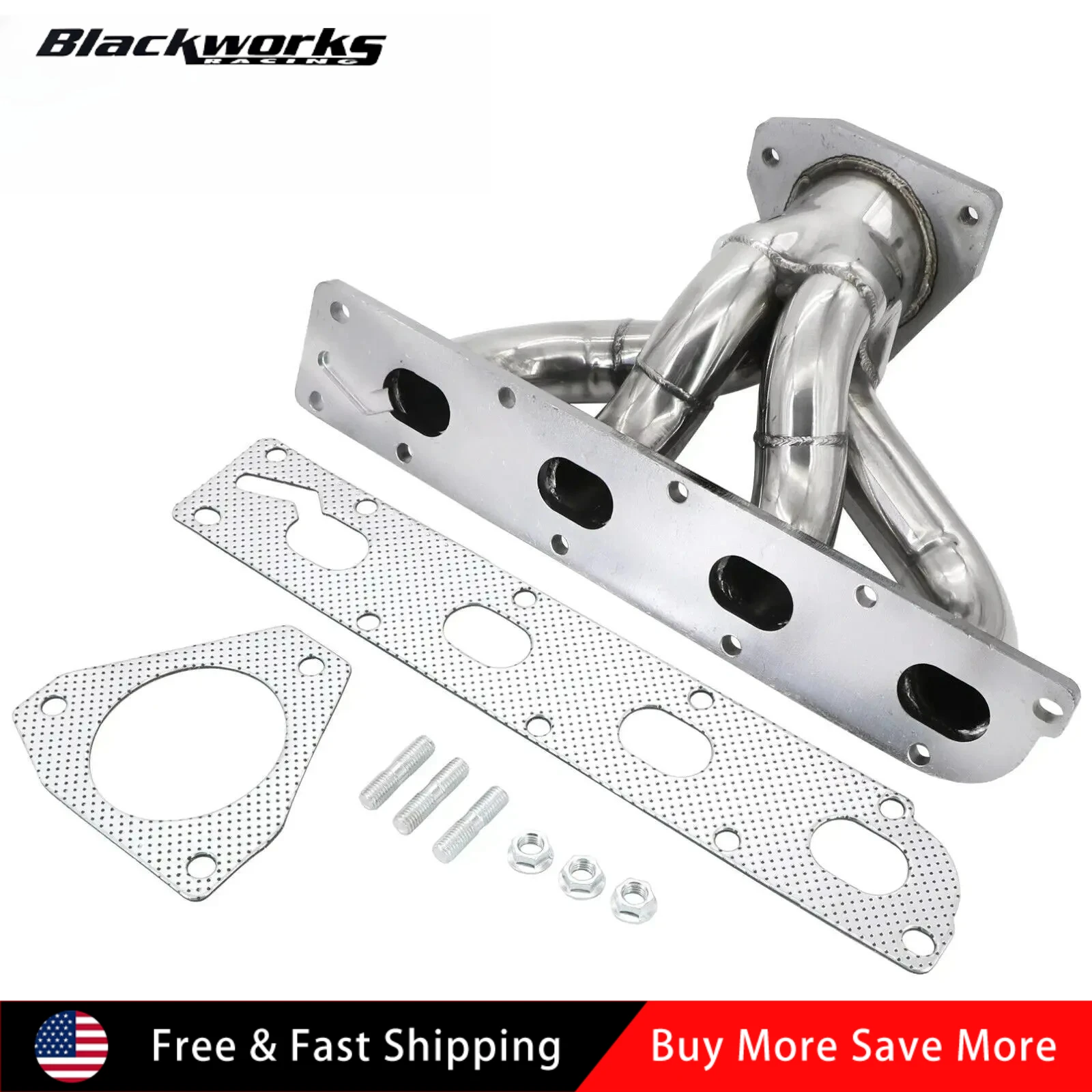 Stainless Steel Manifolds Header for 2005-2010 Cobalt HHR Saturn Ion 2.2/2.4L