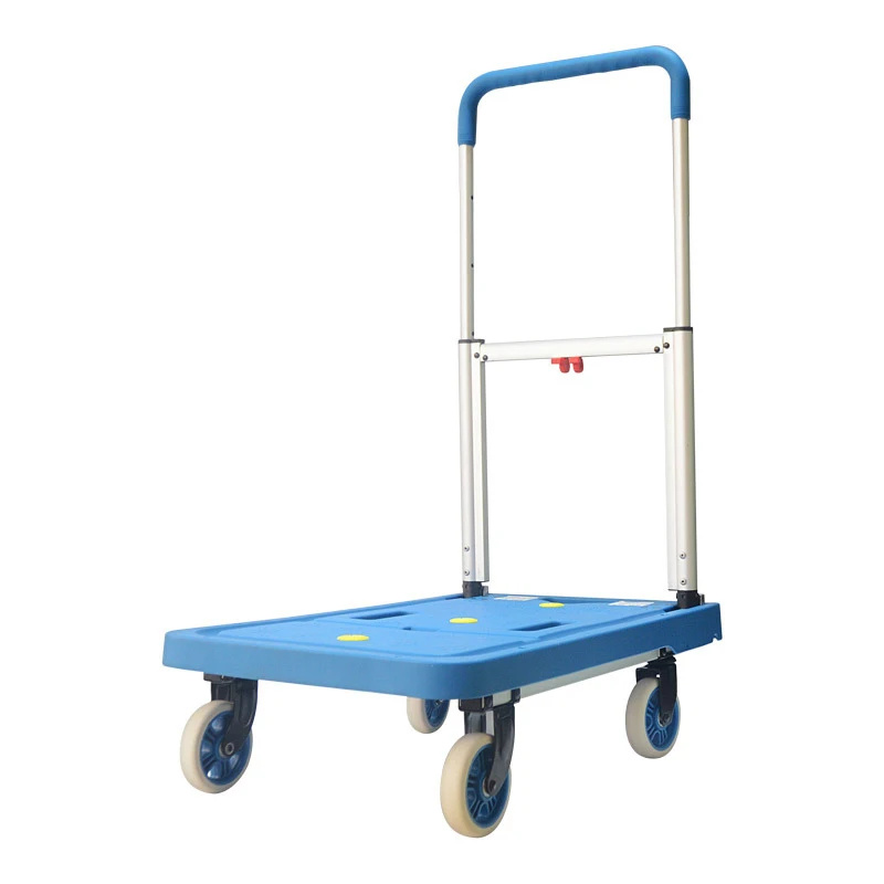 Factory price Foldable 150kg Aluminum convenient transport platform Hand Truck Luggage moving cart Trolley