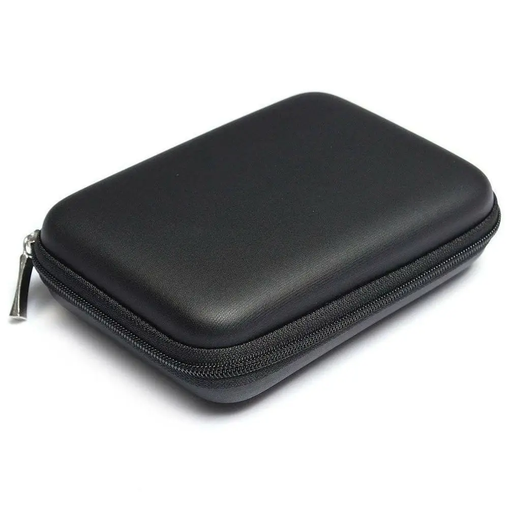 Portable Storage Bag For Power Bank Cable EVA Hard Case Earphone Phone Holder Travel Digital Accessories Storage Bag With Buckle