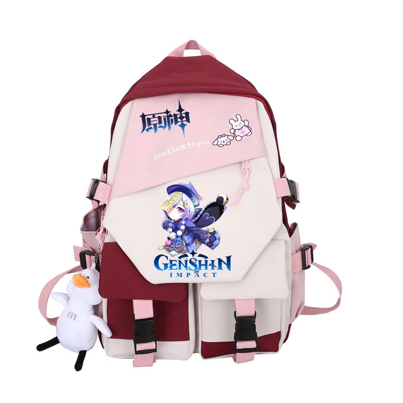 

2022Genshin ImpactQ version character schoolbag around cartoon male and female students backpack