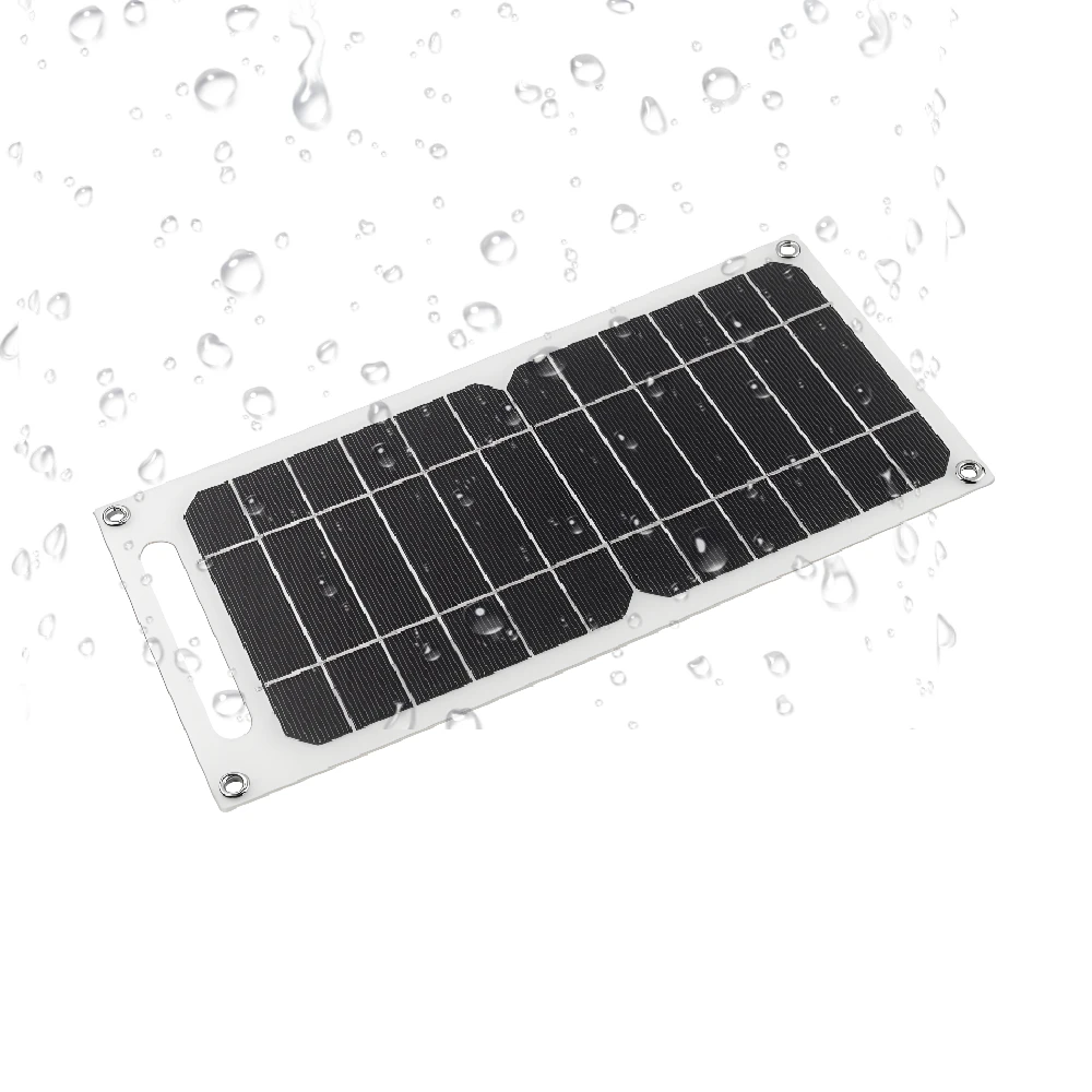 GGJ 6W 6V Portable USB Flexible Mini Solar Panel with Controller Inside DC 5V Port for Camping Hiking Solar Charging System