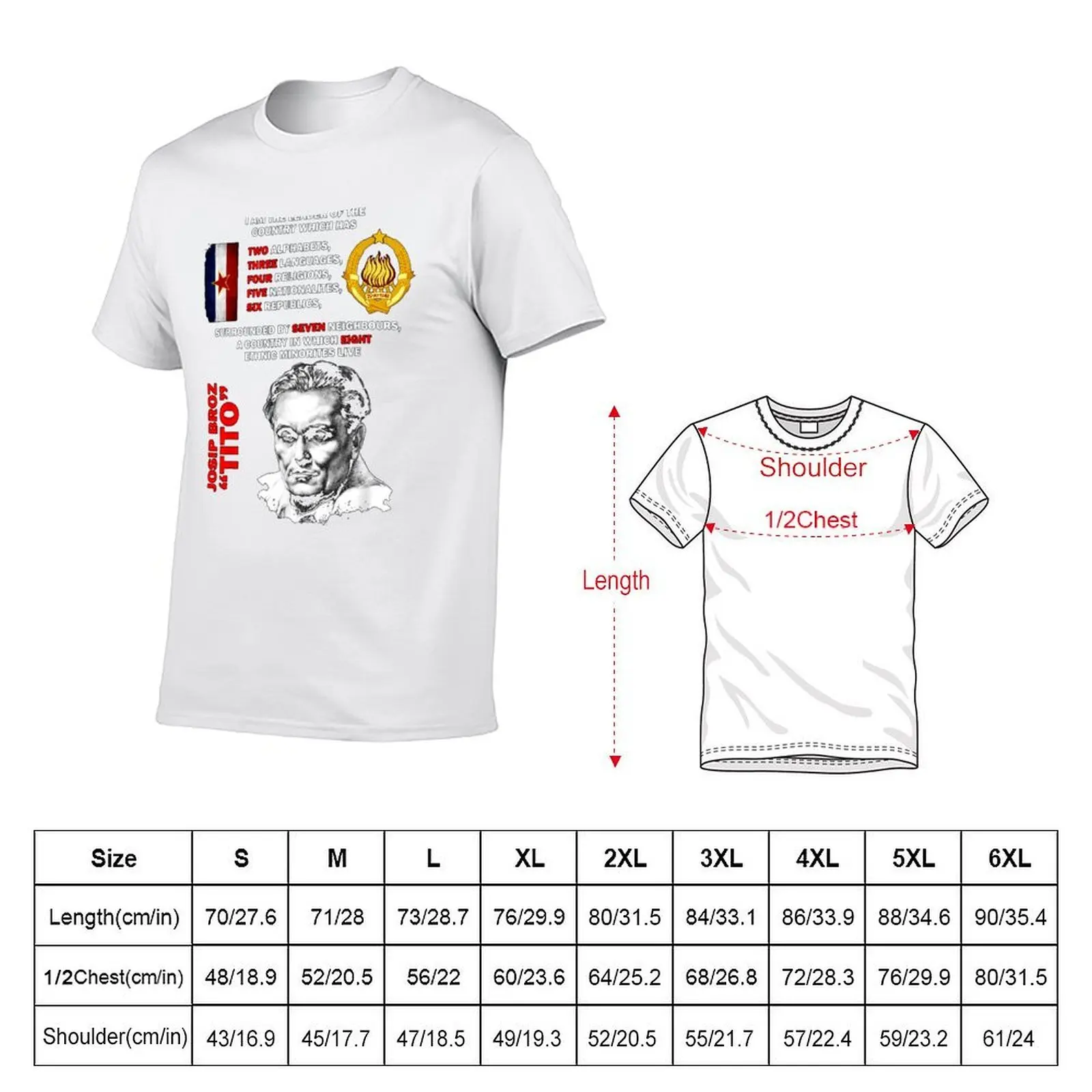Josip tito T-Shirt men t shirt cotton 100% cotton t shirts high quality T-Shirt