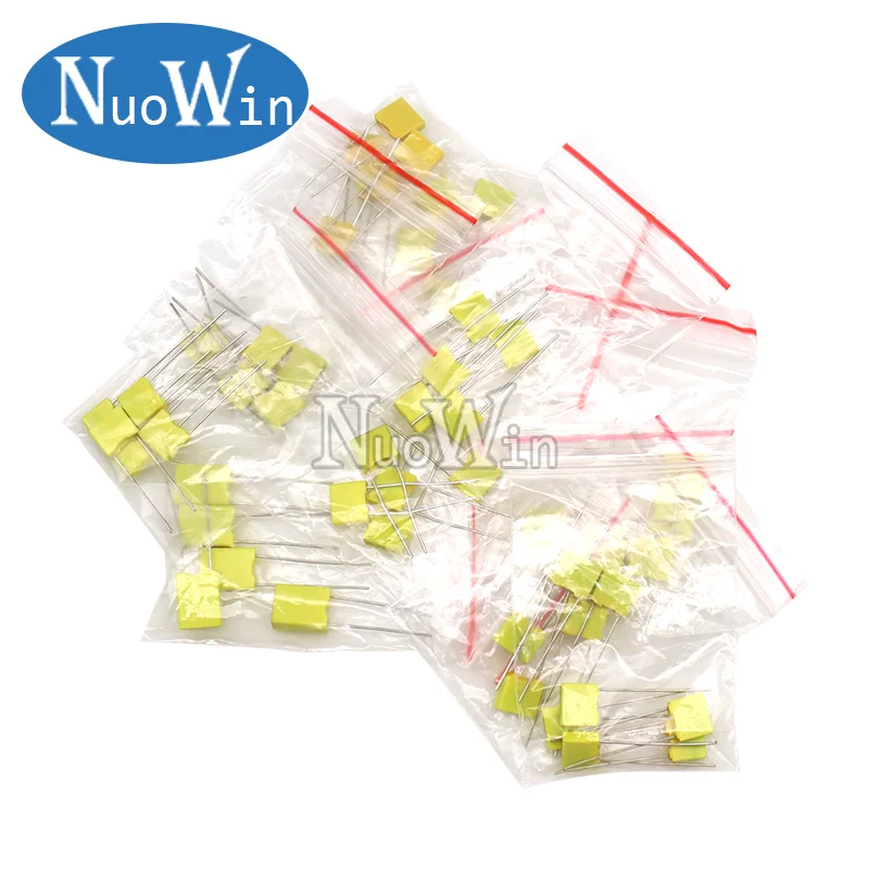 50pcs/Lot Correction Capacitor Kit 10values Each 5pcs 100V 102J 152J 332J 472J 103J 333J 473J 104J 224J 474J