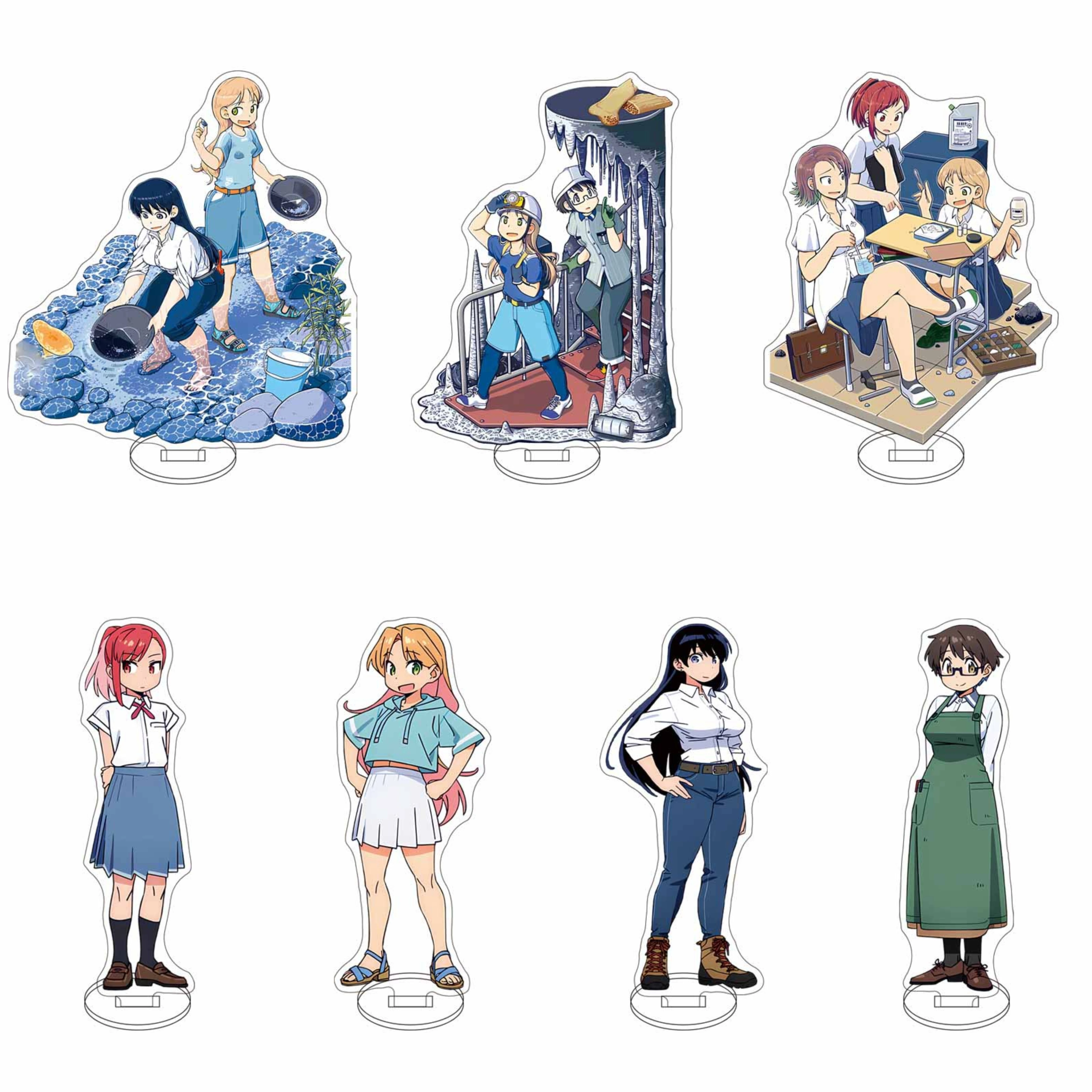 

15cm Anime Ruri Rocks Acrylic Stand Products Accessories Gift Ruri Tanigawa，Nagi Arato Cosplay Models Gifts Tabletop Decoration