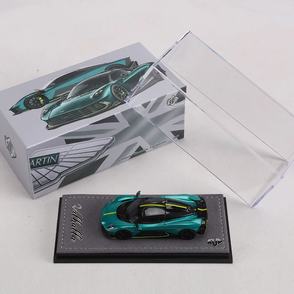 KOD 1:64 Valhalla Diecast Model Car Green Supercar Alloy Vehicle Static Collectible Car Model view 3