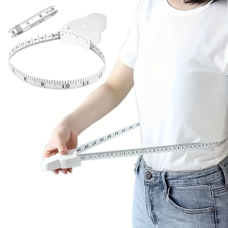 60 inch automatic telescopic tape measure, precise measurement, suitable for sewing, fitness, handicrafts, and clothing