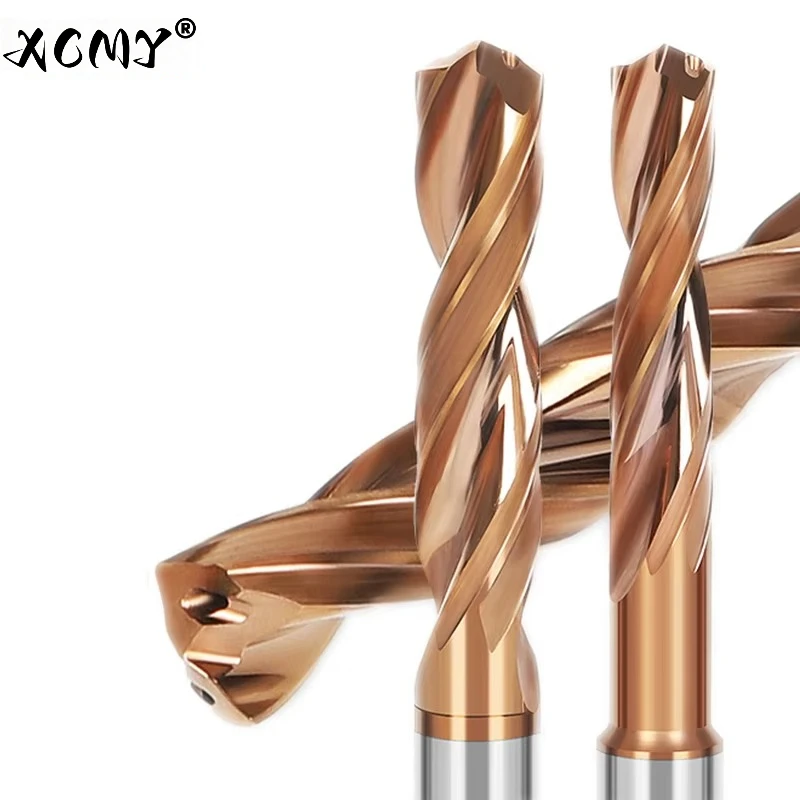 High-quality HRC65° 5D Internal cooling drill bit 3-16mm Steel stainless steel processing Metal drill bit